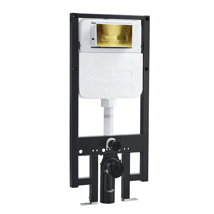 Ugradni vodokotlić sa zlatnom pločom za ispiranje