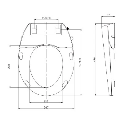 round bidet toilet seat non electric size round bidet toilet seat non electric size
